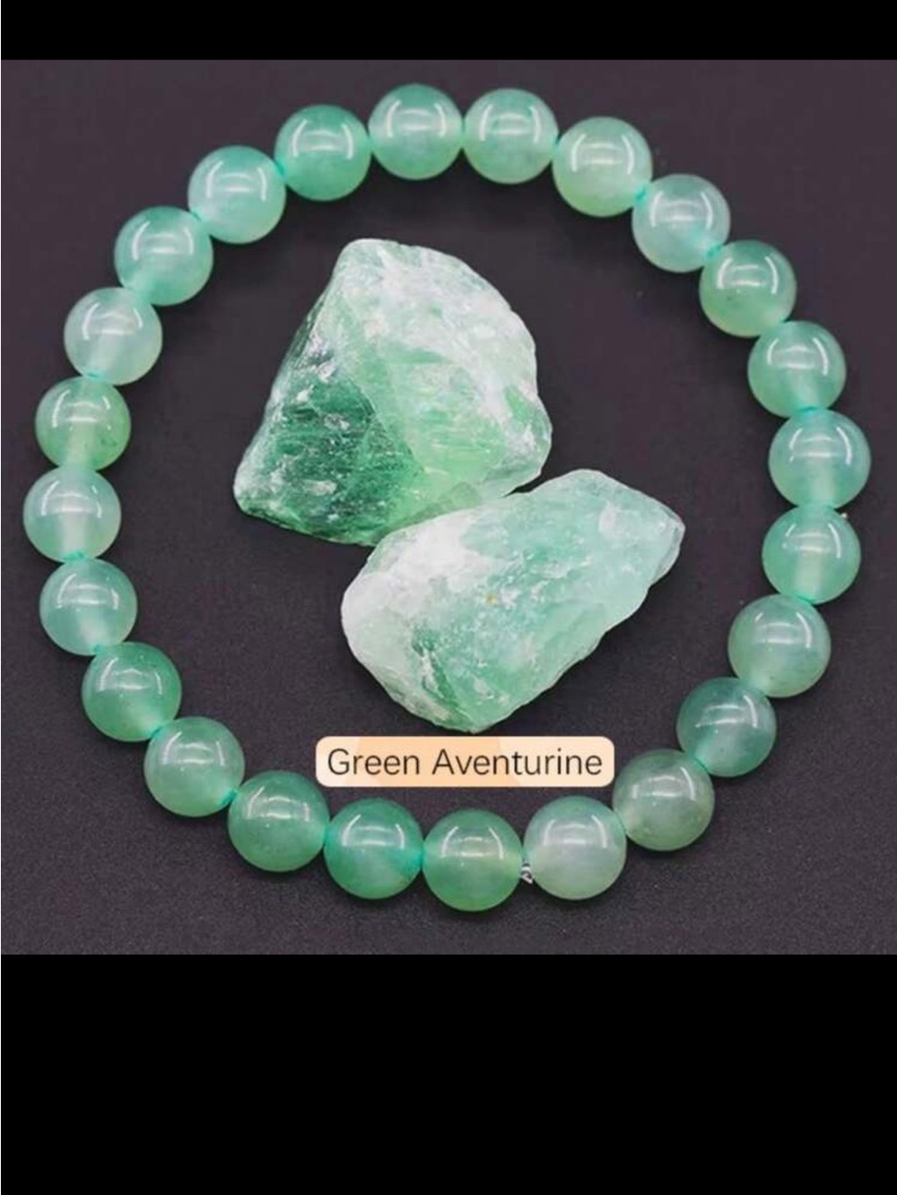 Natural Healing Crystal Stone Beaded Stretch Bracelet 6mm - Picture 6 of 7